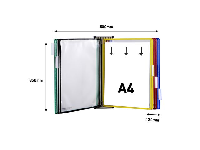 Väggställ DJOIS 10 fick A4 sort.färg